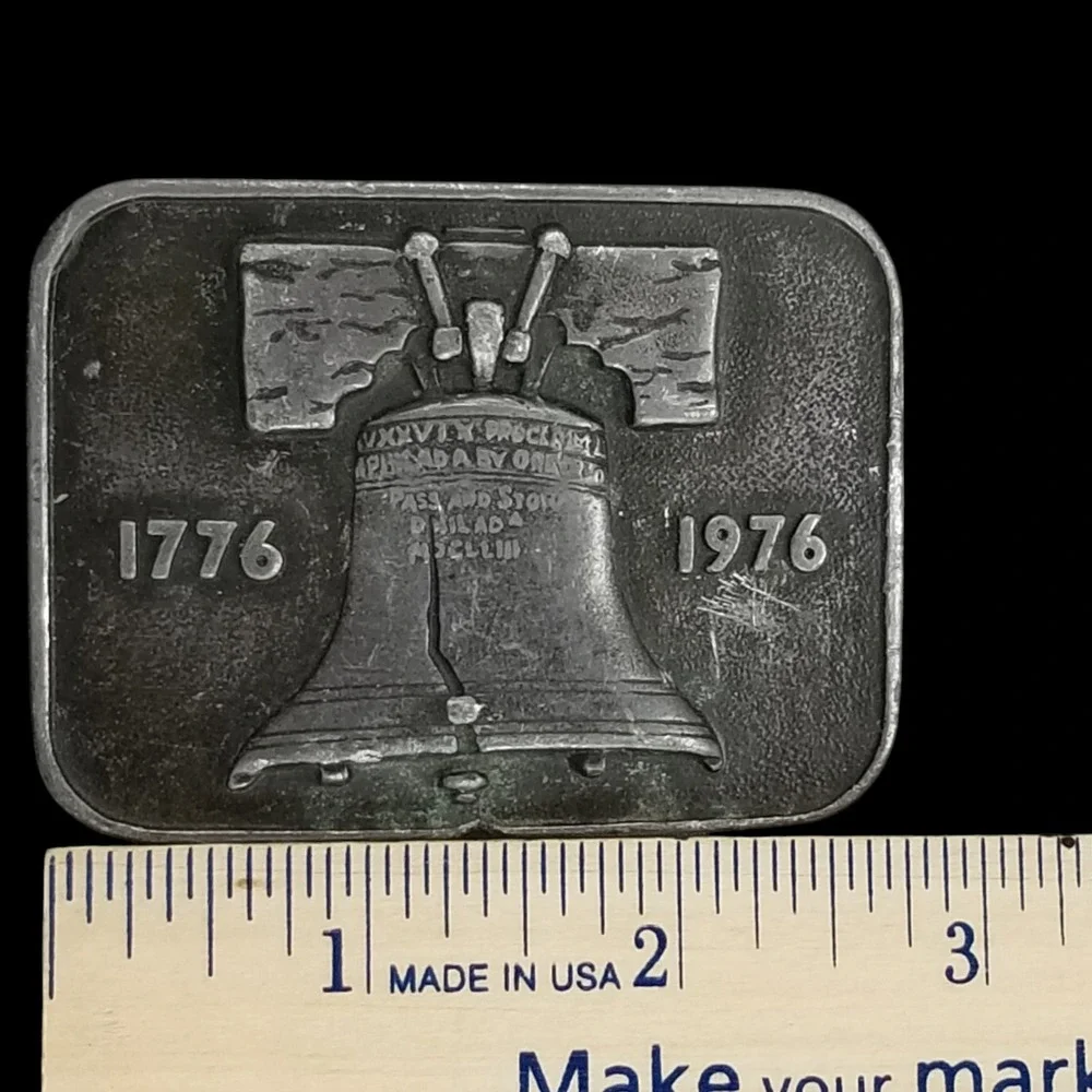 1976 Vintage‎ Liberty Bell 1776 1976 Bicentennial Belt Buckle Made In The USA